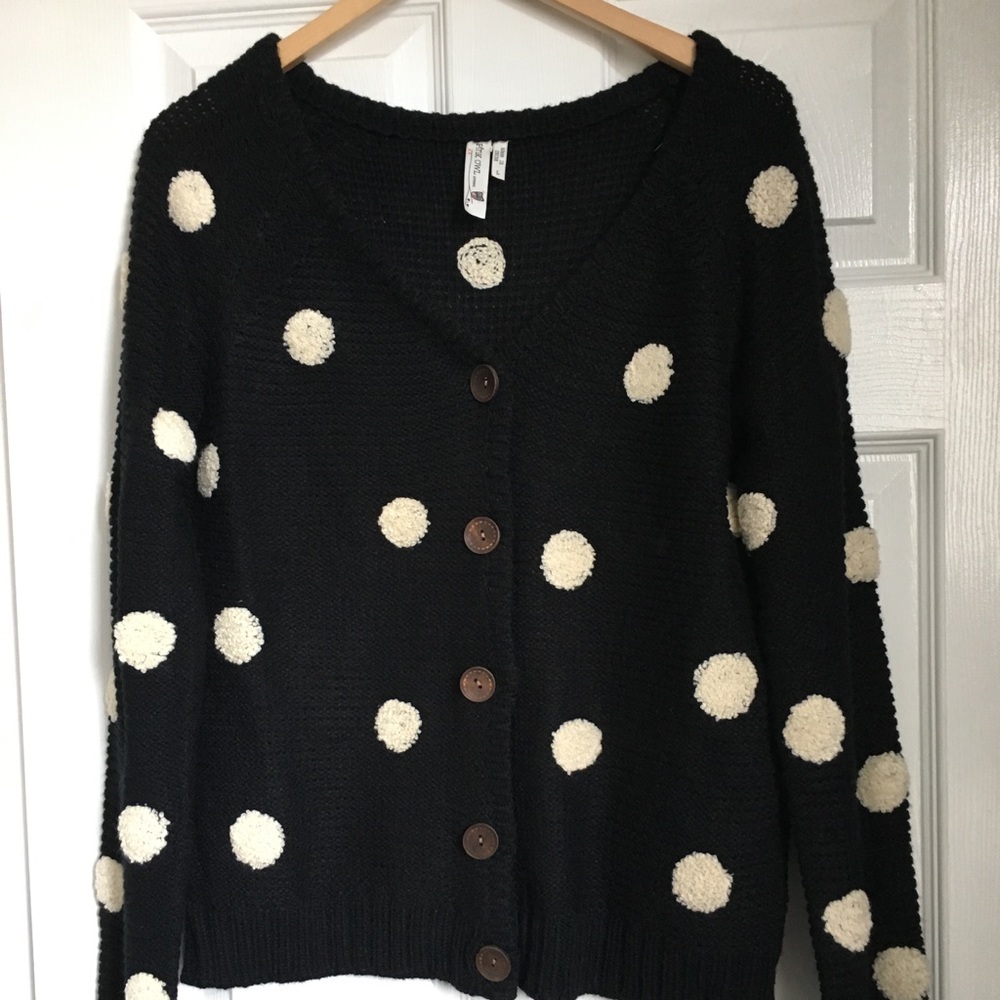 Fun chunky polka dot sweater